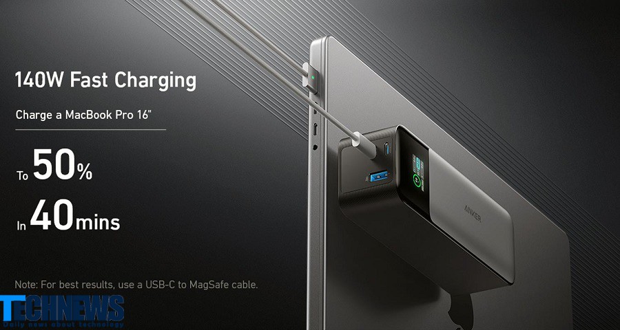 انکر اولین پاور بانک ۲۴۰۰۰ میلی آمپر ساعتی خود با قابلیت شارژ مک بوک پرو را معرفی کرد| تکلی انکر اولین پاور بانک ۲۴۰۰۰ میلی آمپر ساعتی خود با قابلیت شارژ مک بوک پرو را معرفی کرد| تکلی