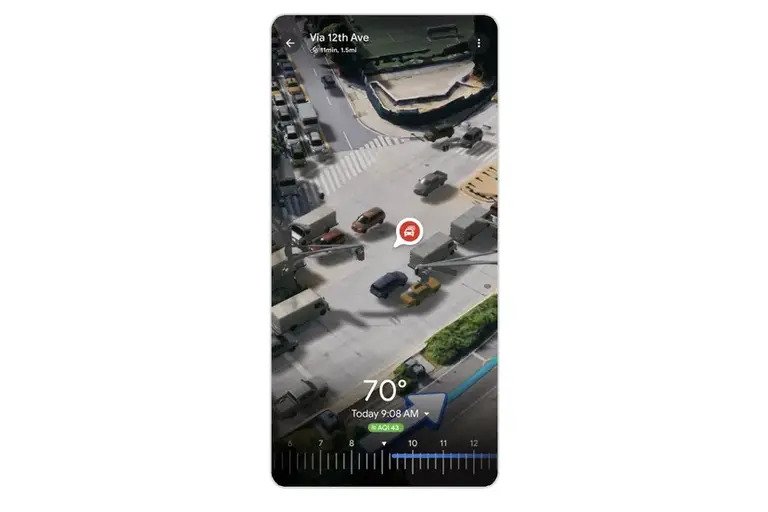 گوگل مپس قابلیت نمایش جاده ها به صورت ۳ بعدی را دریافت می کند|تکلی گوگل مپس قابلیت نمایش جاده ها به صورت ۳ بعدی را دریافت می کند|تکلی