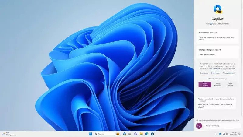 ویندوز کوپایلت از نسخه اینترپرایز بینگ چت پشتیبانی می کند|تکلی ویندوز کوپایلت از نسخه اینترپرایز بینگ چت پشتیبانی می کند|تکلی