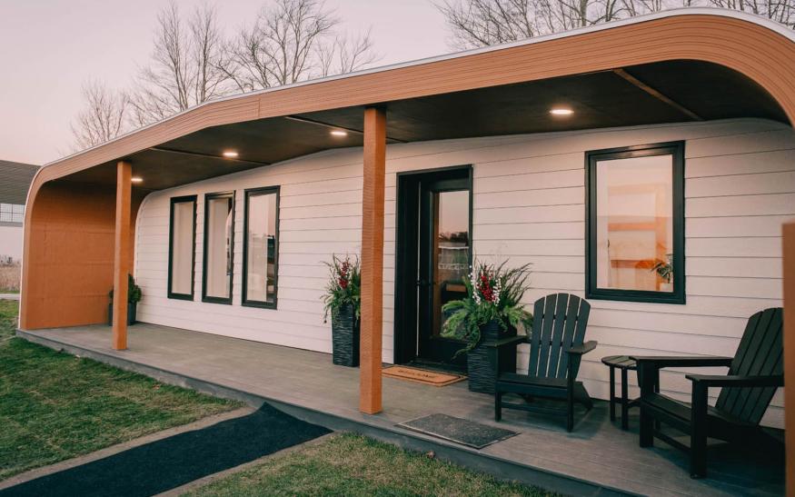 مسکن ارزان و قابل بازیافت با کمک پرینتر سه بعدی ساخته شد| تکلی مسکن ارزان و قابل بازیافت با کمک پرینتر سه بعدی ساخته شد| تکلی