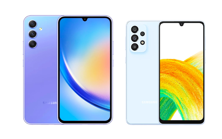 مقایسه گلکسی A34 و گلکسی A33 سامسونگ |تکلی مقایسه گلکسی A34 و گلکسی A33 سامسونگ |تکلی